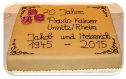 Bild einer Gl&uuml;ckwunsch-Torte