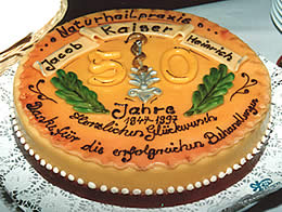 Bild einer Gl&uuml;ckwunsch-Torte